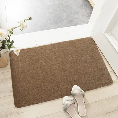 Entrance Door Floor Mat Door Mat Non Slip Foot Pad Carpet For Hallway Bath Kitchen Camel Color - Shop at LoveMi