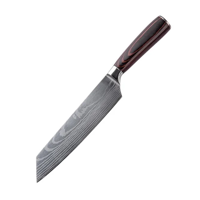 Damascus Pattern Chef's Knife Pattern Western Cuisine Chef Knife Kitchen Knife - Shop at LoveMi