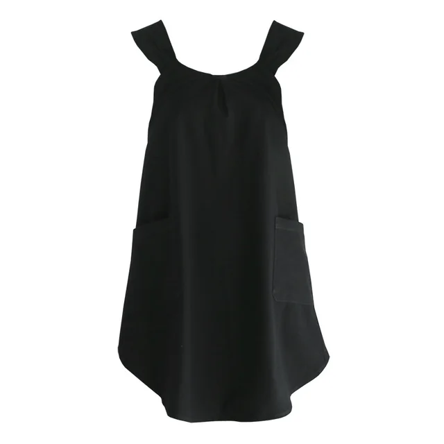 Comfortable Overalls Flower Shop Retro Lace Free Bib Apron Black - Shop at LoveMi