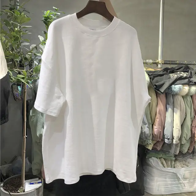 Ladies Fashion Simple Loose Casual Short Sleeve K - Shop at LoveMi