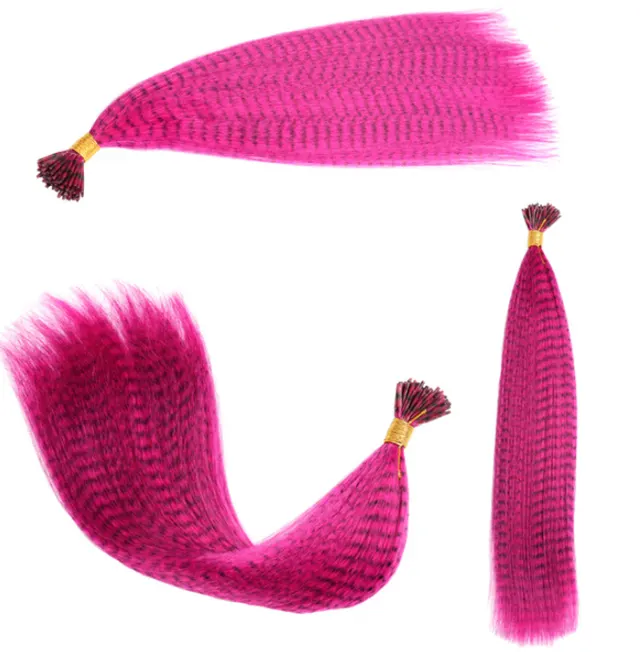 Feather Hair Extension Piece 13 Colors Fuchsia - Shop at LoveMi