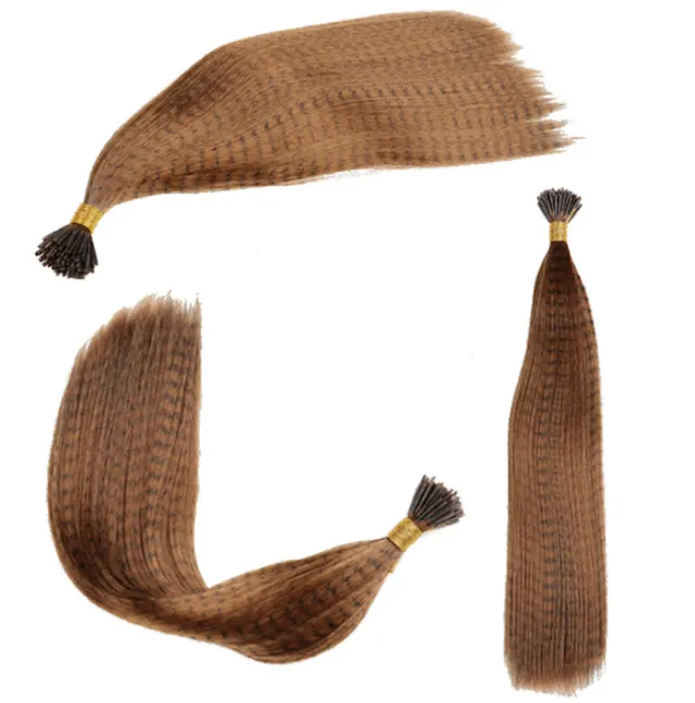 Feather Hair Extension Piece 13 Colors Golden Brown - Shop at LoveMi