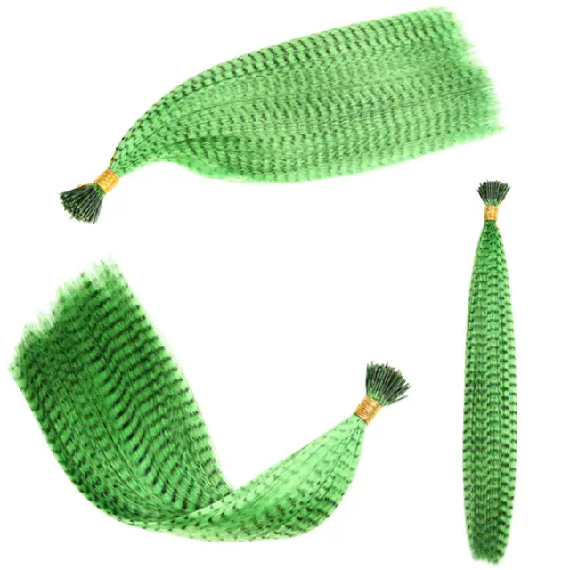 Feather Hair Extension Piece 13 Colors Green - Shop at LoveMi