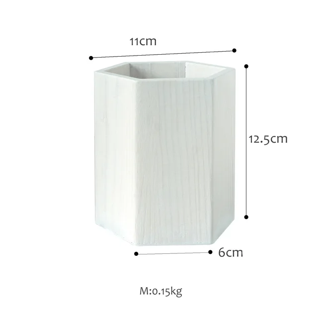 SWEETGO Straw Holder Cake Table Decoration Makeup Brush Storage Flowers Vase Background Scenery Props Lollipop Wood Pot - Shop at LoveMi