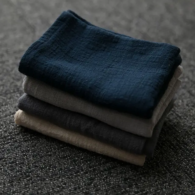 Japanese style Plain Cotton And Linen Tea Towel Brown - Shop at LoveMi