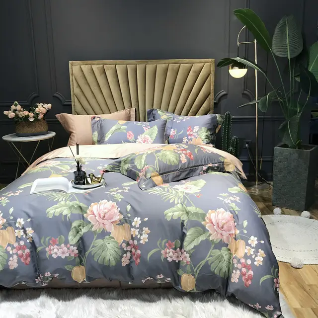 New Four Seasons Cotton Satin Digital Printing Double Bed Duvet Cover 3Style - Shop at LoveMi