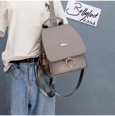 Mori Series Multi purpose Backpack For College Students Grey - Shop at LoveMi