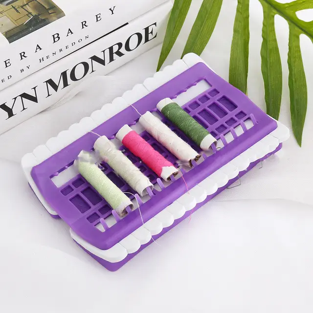 Cross Stitch Tools Needle Punching Device For Threading Box Purple - Shop at LoveMi