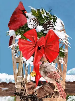 Snowshoes - DIY Painting By Numbers Kit - Colorful - View 1