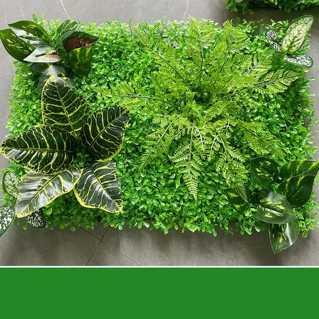Green Plant Wall Simulation Plant Wall Artificial Fake Turf Plastic Turf Decoration Background Flower Wall 07Models - Shop at LoveMi