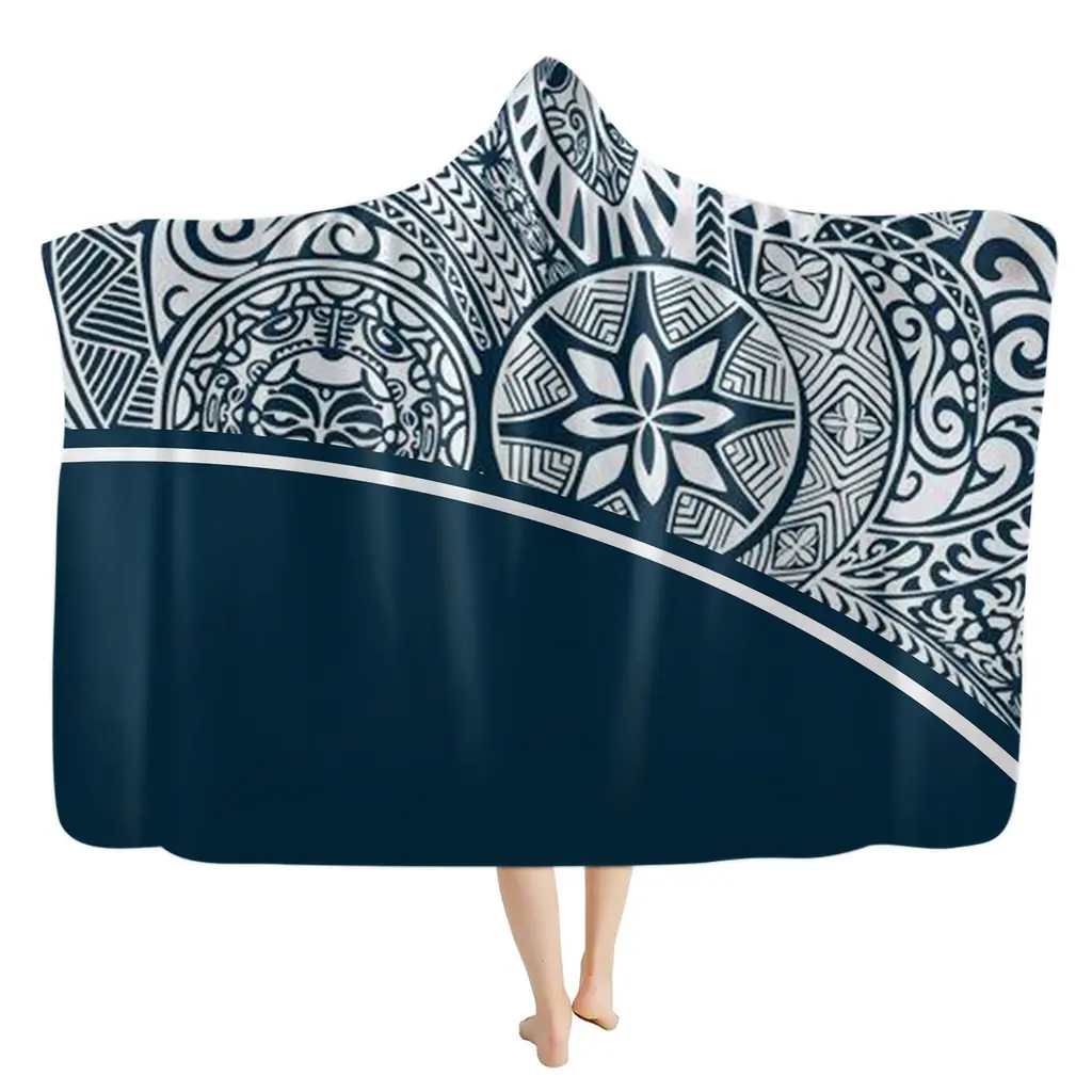 Bohemian Turtle Hooded Blanket Activities Flannel Blanket Flannel Blanket - M130X150
