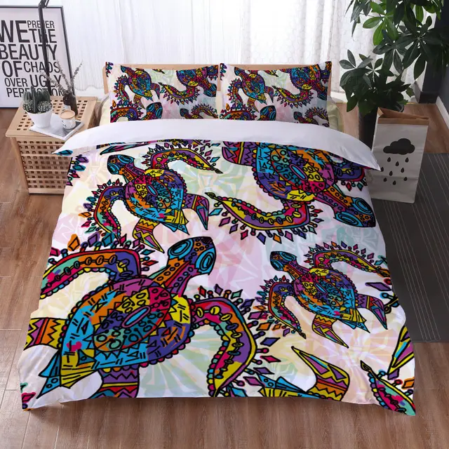 Ocean Series Turtle Quilt Cover Pillowcase - Shop at LoveMi