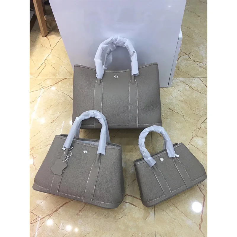 Large Capacity Tote Bucket Garden Commuter One shoulder Messenger Bag Women Grey - Shop at LoveMi