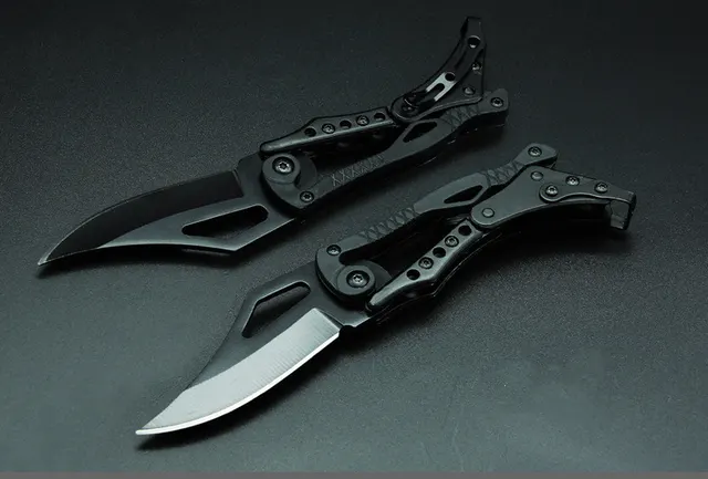 Training Folding Knife To Carry Keychain Knives High 440C Steel Heat Treatment Processing Camouflage - Shop at LoveMi