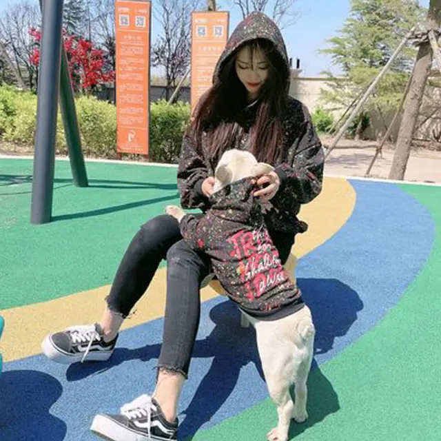 Pet Parent Child Clothes Pet Clothes Two Legged Clothes Dog Clothes Black - Shop at LoveMi
