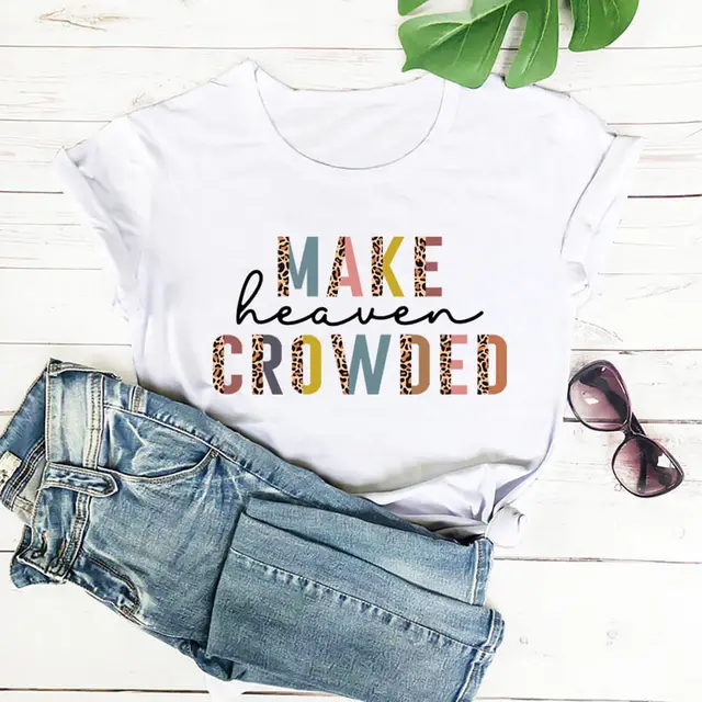 Leopard Color Print Round Neck Short Sleeves White - Shop at LoveMi