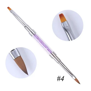 Nail Tools Alex Color Stick Drawing Flower Pen Dual Pen Diamond Inlaid Nail Pattern - Purple