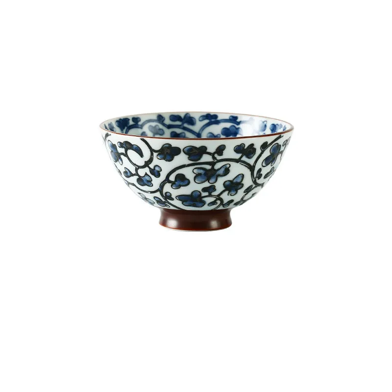 Japanese Sakura Ceramic Rice Bowl Imported From Japan - Tang Grass