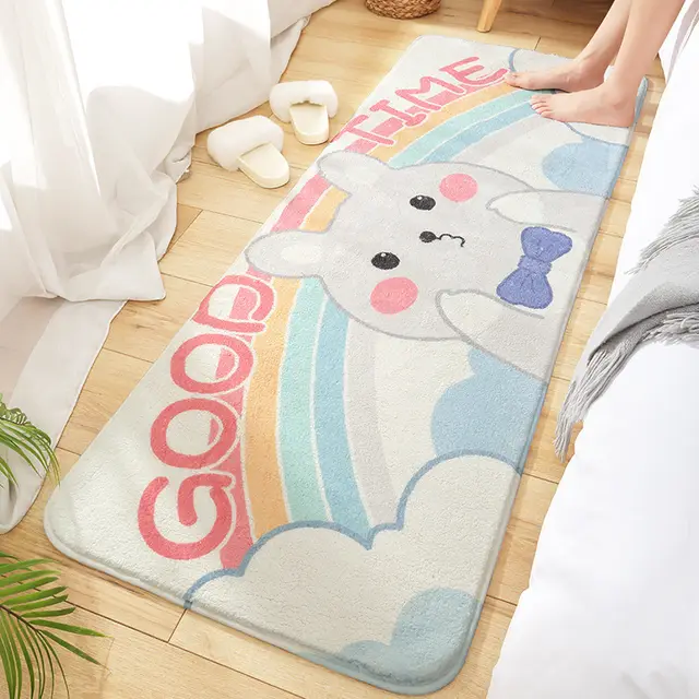 Long Floor Mat Bedside Rug Super Soft And Comfortable 4Style - Shop at LoveMi