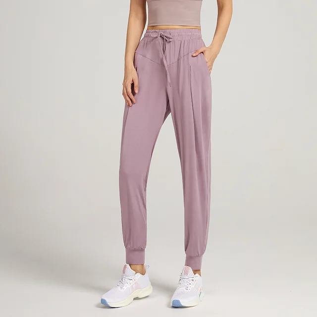 Yoga Running Fitness Cropped Pants Ydk16 Gray Purple - Shop at LoveMi
