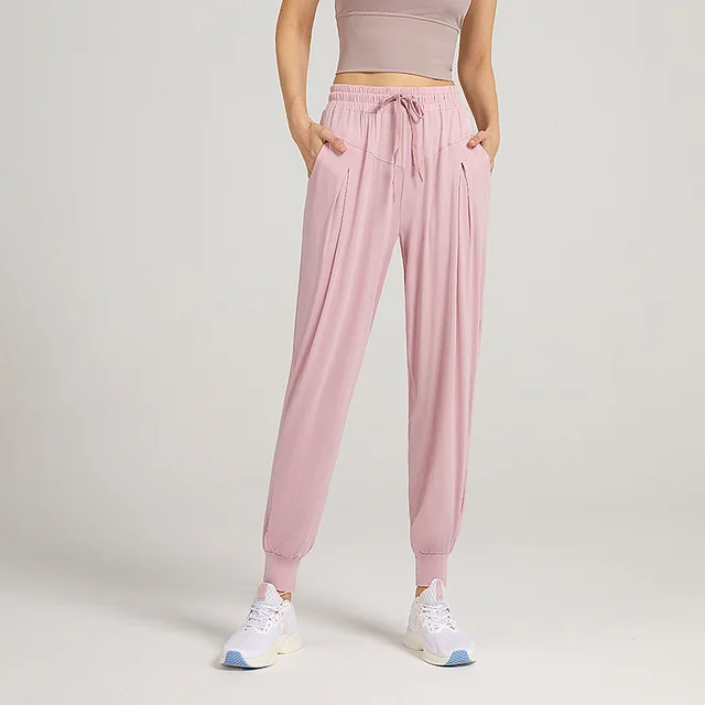 Yoga Running Fitness Cropped Pants Ydk16 Light Pink - Shop at LoveMi