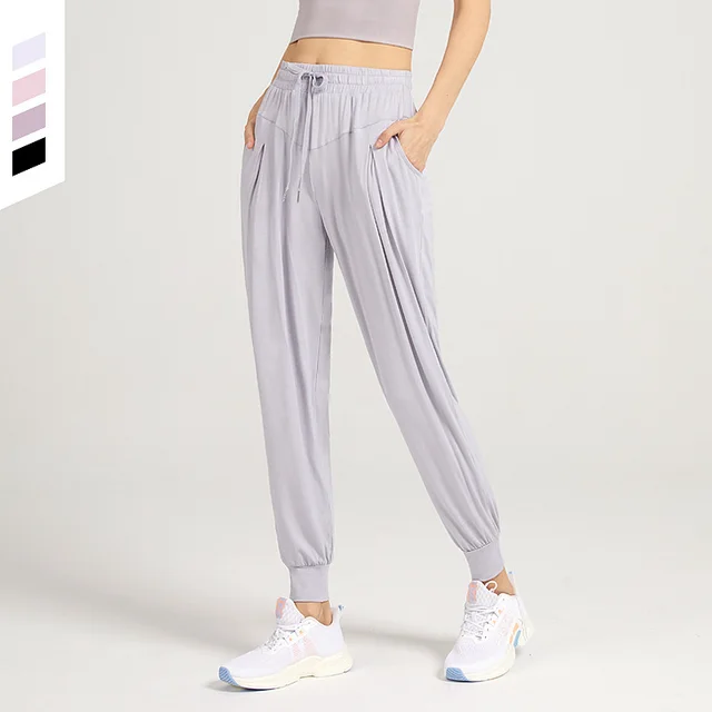 Yoga Running Fitness Cropped Pants Ydk16 Silver Gray - Shop at LoveMi