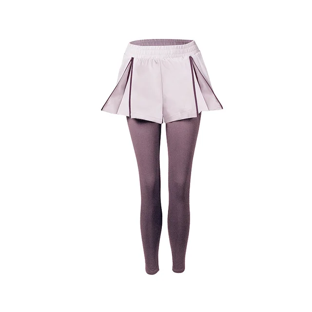 Two Piece Fitness Pants Women'S Hips Tight Feet Running Yoga Pants Bean Paste - Shop at LoveMi