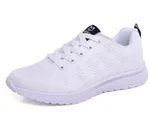 New Style Sports Shoes Women Flying Woven Mesh Women's Shoes Sports Shoes - White