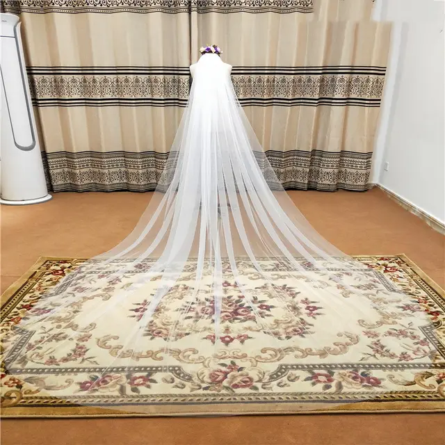 Bridal Spring And Summer Wedding Net Yarn Veil White - Shop at LoveMi