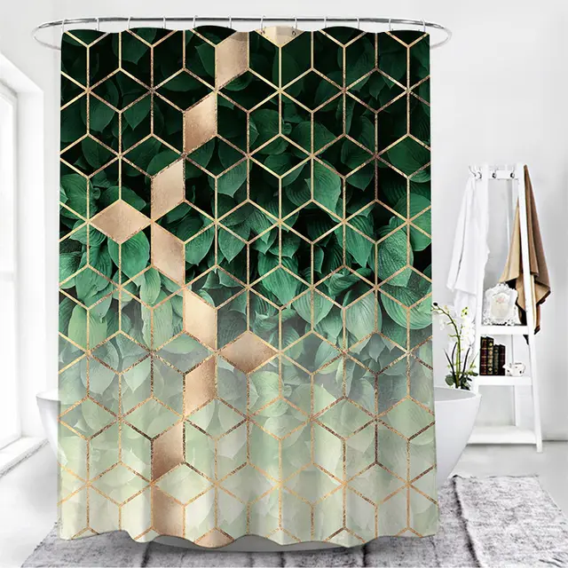 Simple Wind Geometric Pattern Toilet Curtain 5Style - Shop at LoveMi