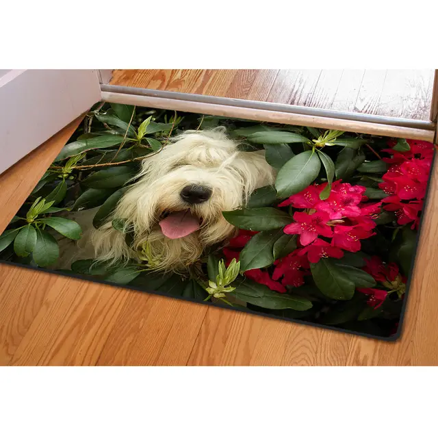 Animal Creative Printing Pet Mat Household Ottoman Cushion Non slip Bath Mat 9Picture Color - Shop at LoveMi