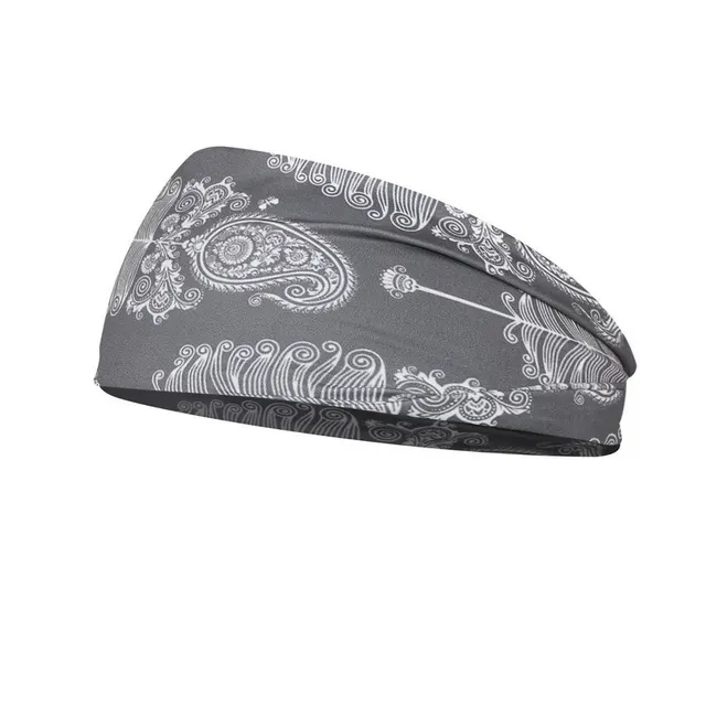 Printed Headband Printed Sports Yoga Fitness Sweat Absorbent Headband Headband I - Shop at LoveMi
