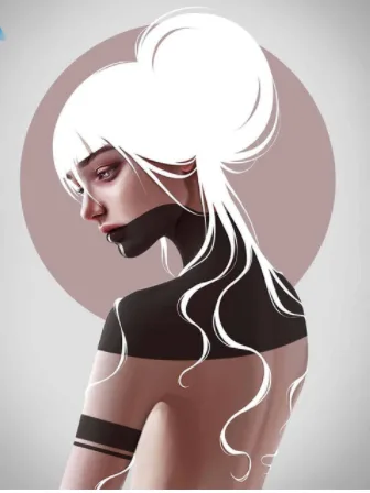 Girl Digital Painting Frameless Picture - Shop at LoveMi