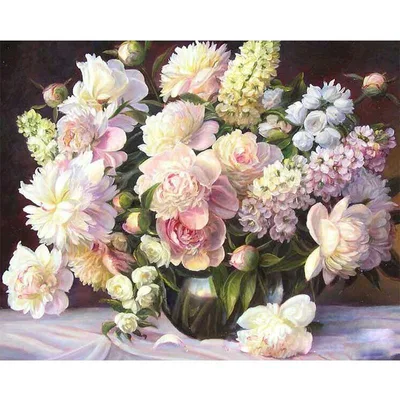 Oil Painting By Numbers Flower 1073Style - Shop at LoveMi