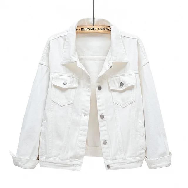 Women Jackets New Spring Outwear Denim Coat White - Shop at LoveMi