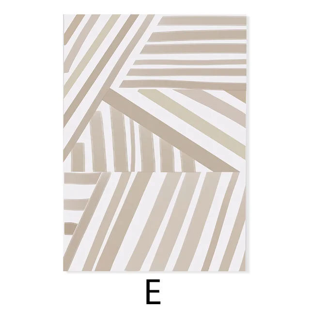 Simple Abstract Beige Black Lines Modern Home Living Room Decoration Painting - Shop at LoveMi