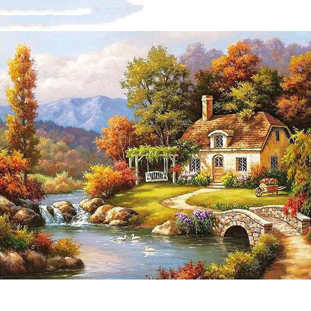 Fairyland Landscape DIY Painting By Numbers No Frame - Shop at LoveMi