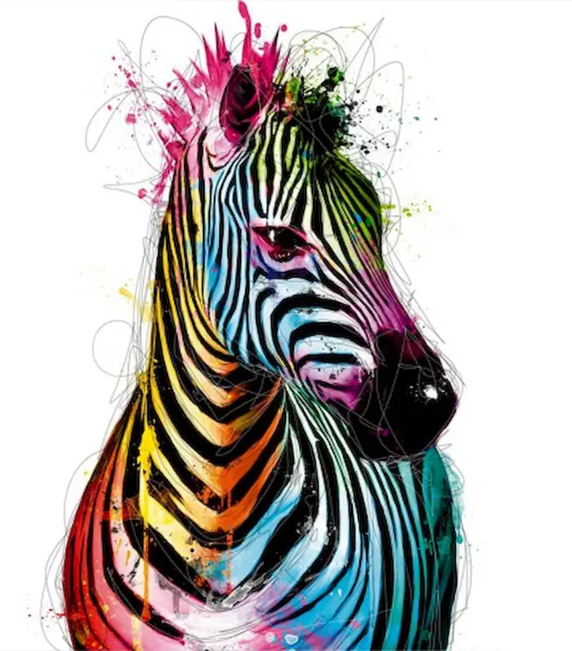 Digital Animal Oil Painting Adult Zebra Diy Kit Color Painting Artwork I - Shop at LoveMi