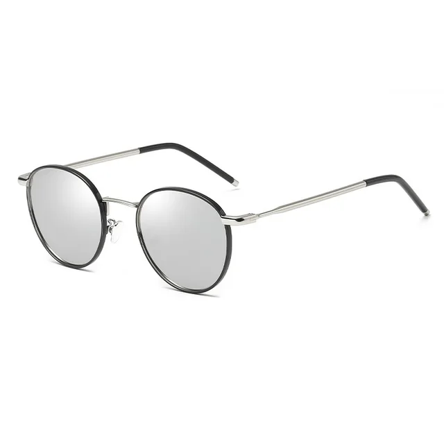 Women'S Round Frame Retro Polarized Sunglasses Black Circle Mercury Tablets - Shop at LoveMi