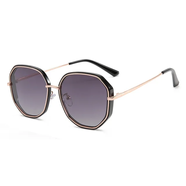 Ladies Polarized Sunglasses Two Tone Fashion Polygon 1Style - Shop at LoveMi