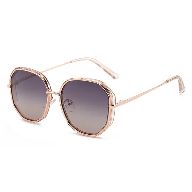 Ladies Polarized Sunglasses Two Tone Fashion Polygon 3Style - Shop at LoveMi