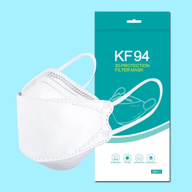 Masks Korean Fish shaped Willow leaf Type Kn94 Meltblown Individual Packaging White - Shop at LoveMi