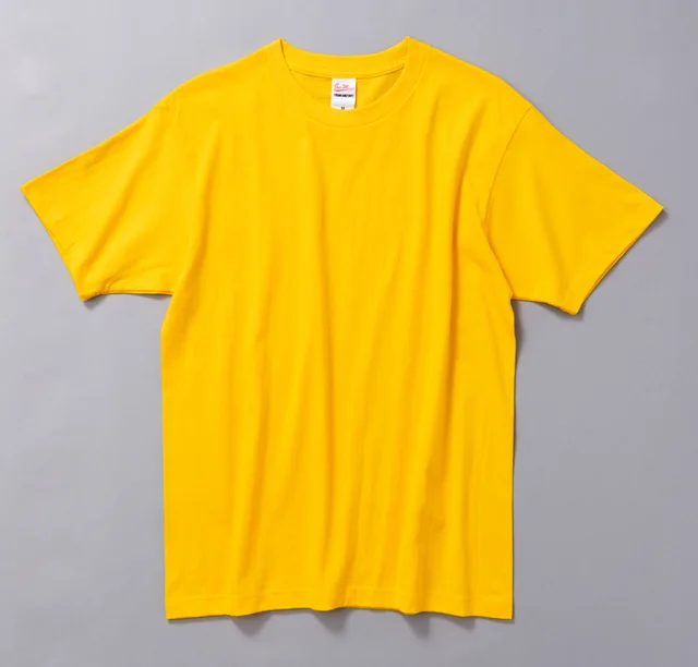 Thicken Solid Color Pure Cotton Thread Parent Child T Shirt Bright Yellow - Shop at LoveMi