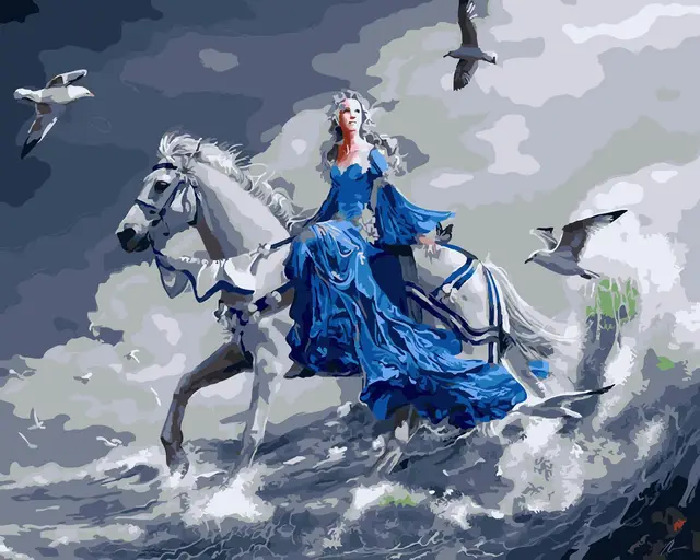 Digital Oil Painting Diy Frameless Custom 24 Color Flower Landscape Photo Decorative Painting - Shop at LoveMi