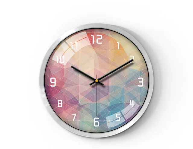 Electronic Clock Household Wall Clock Quartz Clock Team Quiet Living Room Schedule Fashion Simple Modern Sweep Second Movement Big - Shop at LoveMi