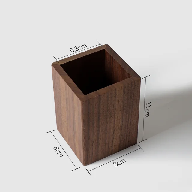 Wooden Pen Holder, Desk Top, Desk Storage Box, Stationery Right Angle - Shop at LoveMi