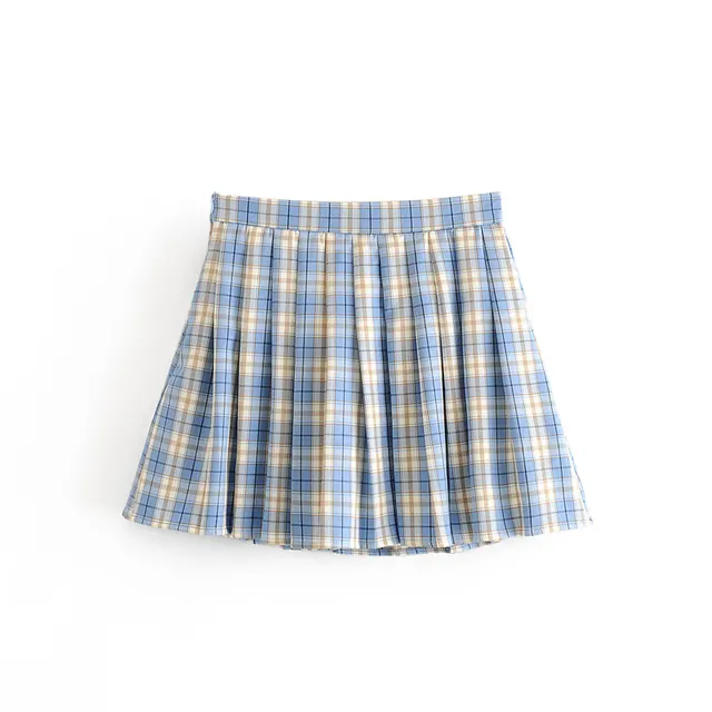 Summer New Womens Wild Thin Plaid Blue - Shop at LoveMi