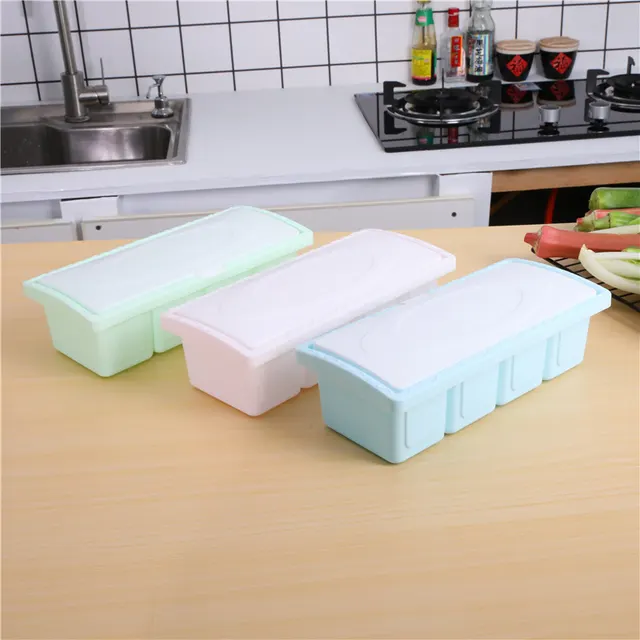 Kitchen Divider With Spoon Seasoning Jar Seasoning Jar With Lid Seasoning Box Pink - Shop at LoveMi