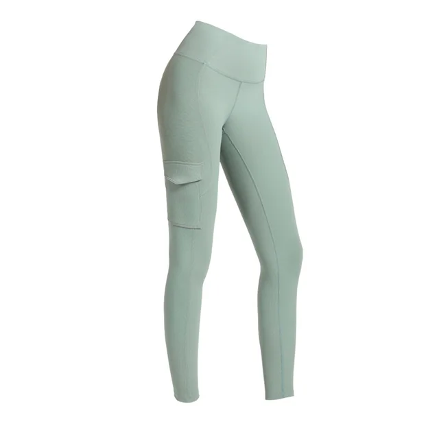 Stretch High Waist Hip Peach Yoga Pants Green - Shop at LoveMi