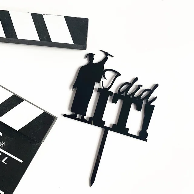 Acrylic Graduation Season Cake Decoration Insert 3 Style - Shop at LoveMi